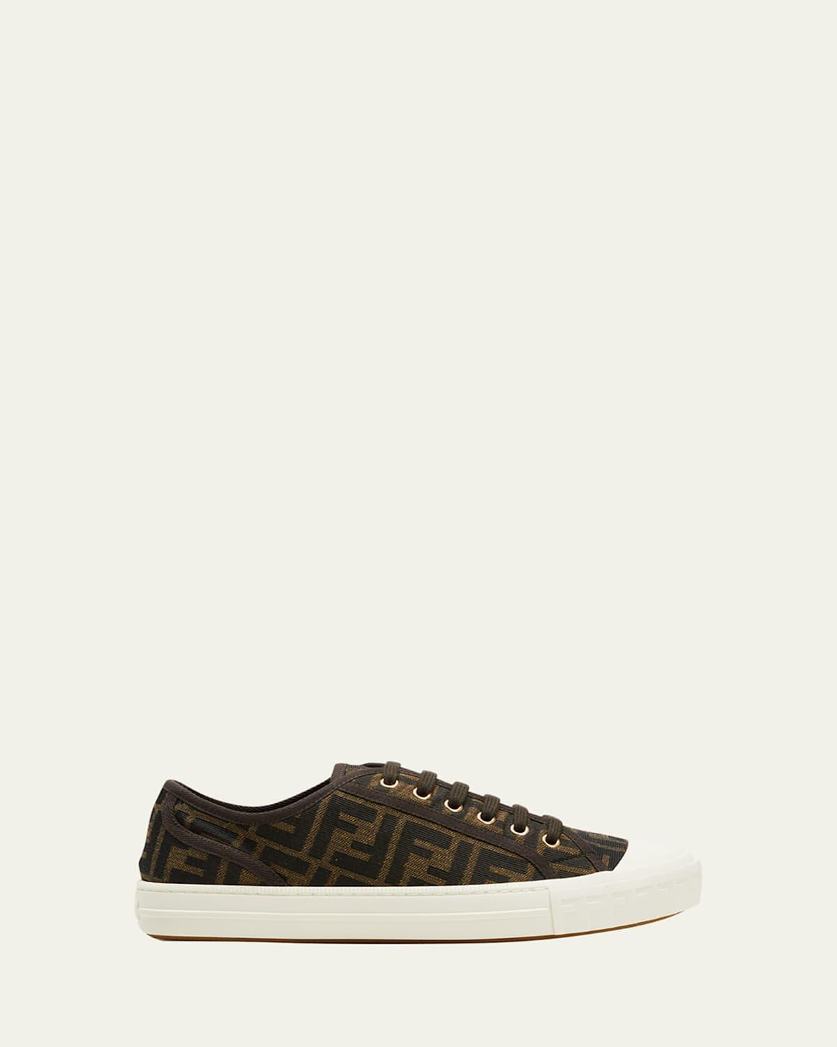Men's Domino New Summery Canvas Monogram Low Top Sneakers Product Image