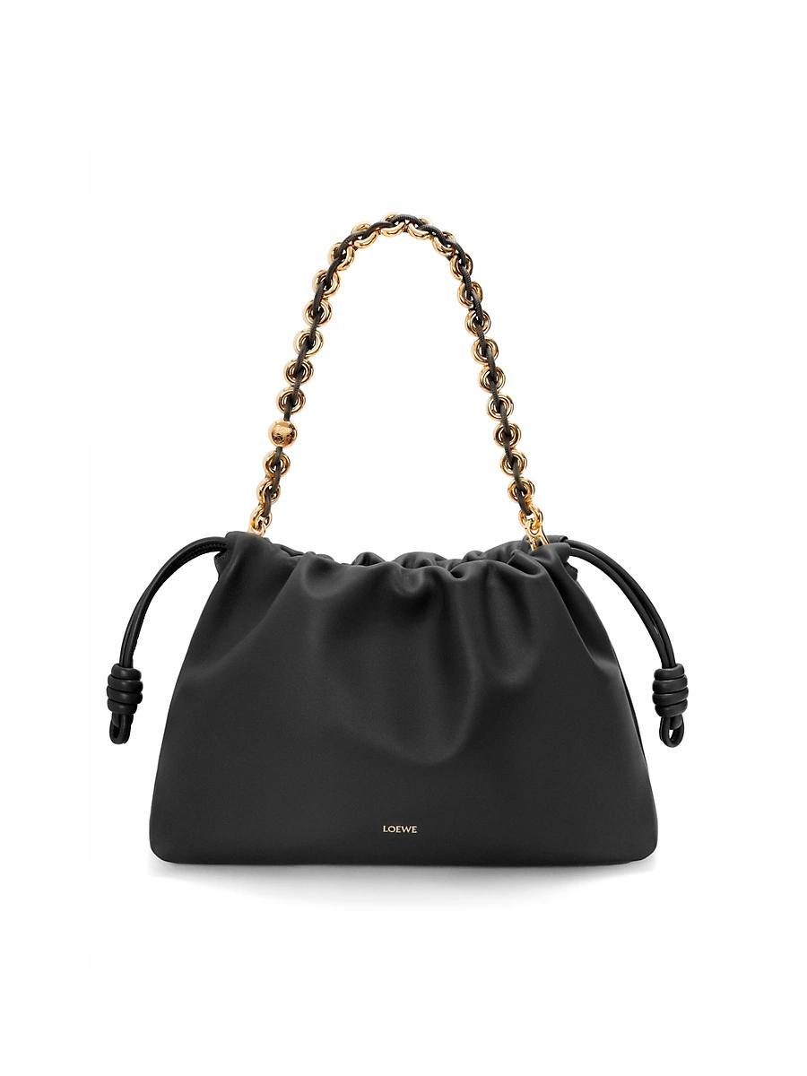 Womens Large Flamenco Leather Shoulder Bag Product Image