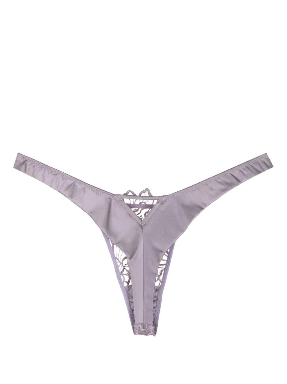 Whitney embroidered thong Product Image