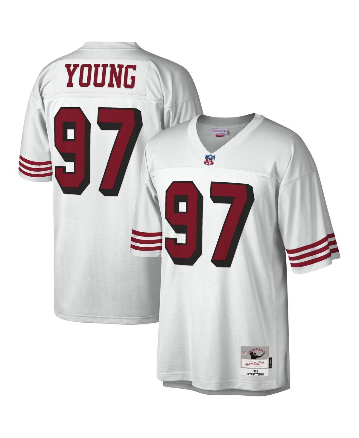 Men's Mitchell & Ness Bryant Young White San Francisco 49ers Legacy Replica Jersey, Size: Medium Product Image