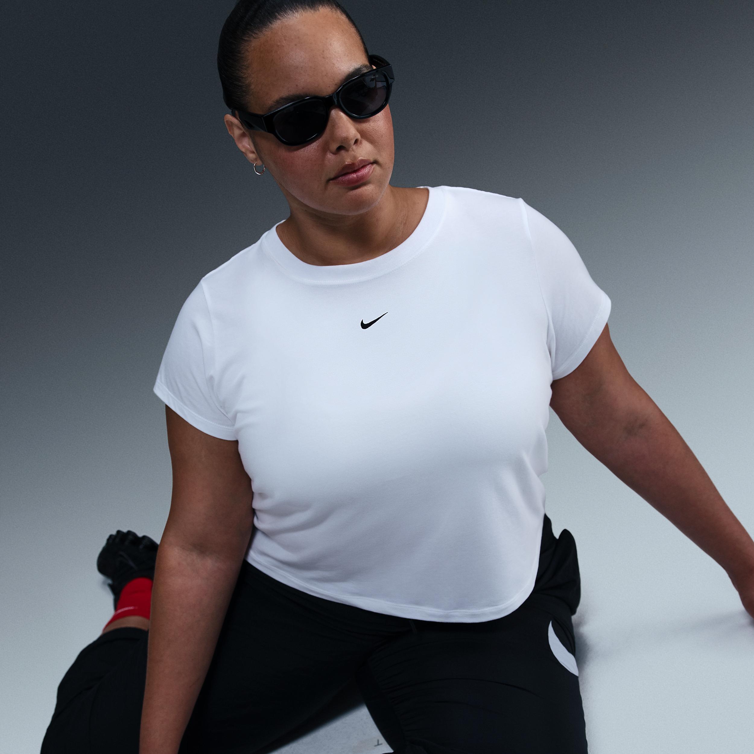Women's Nike Sportswear Chill Knit Cropped T-Shirt (Plus Size) Product Image