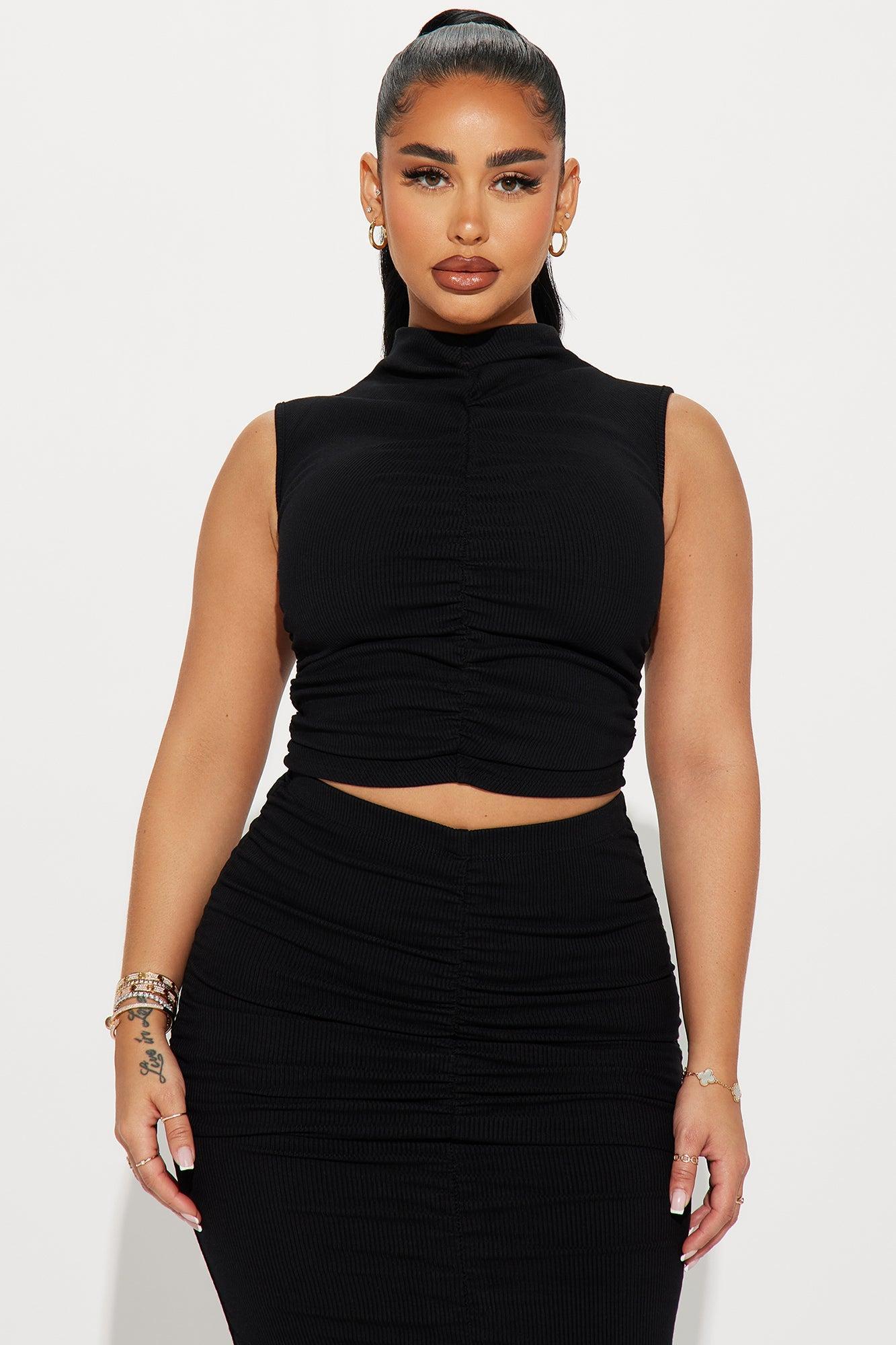Lilian Snatched Skirt Set - Black Product Image