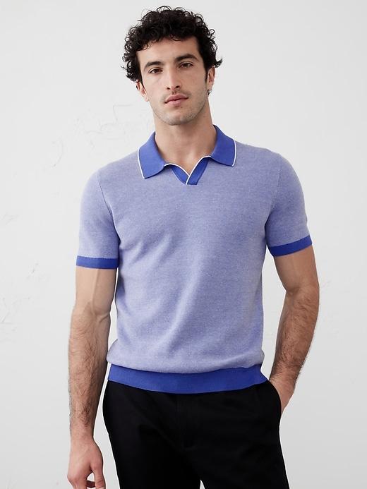 Birdseye Stitch Polo Product Image