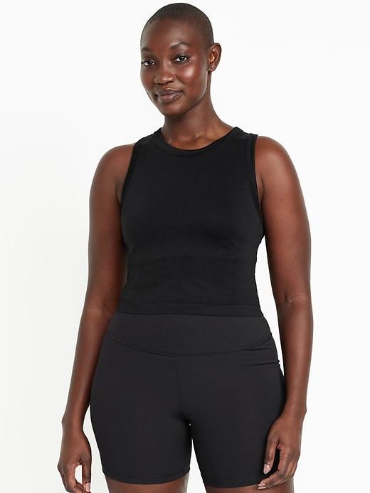 Fluid Seamless Fitted Crop Tank Top Product Image