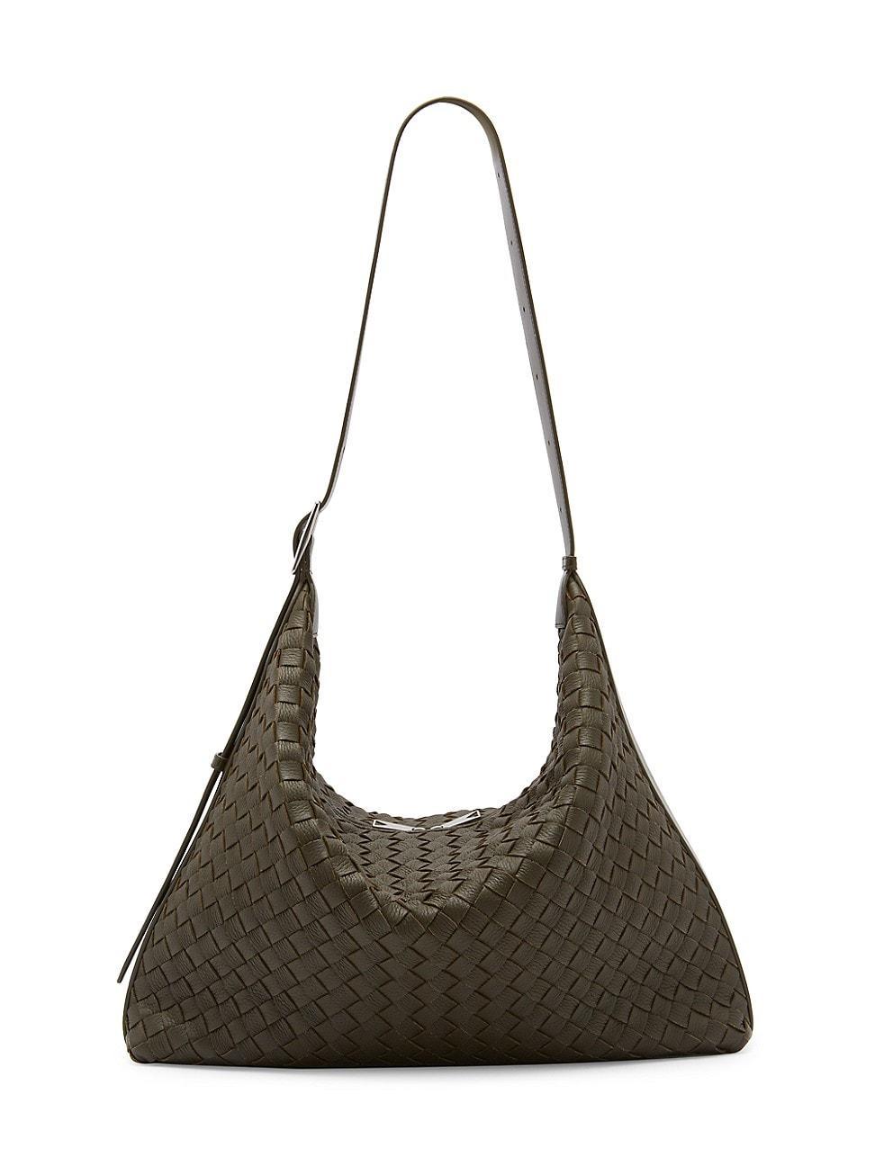 Mens Medium Traveller Intrecciato Leather Hobo Bag Product Image