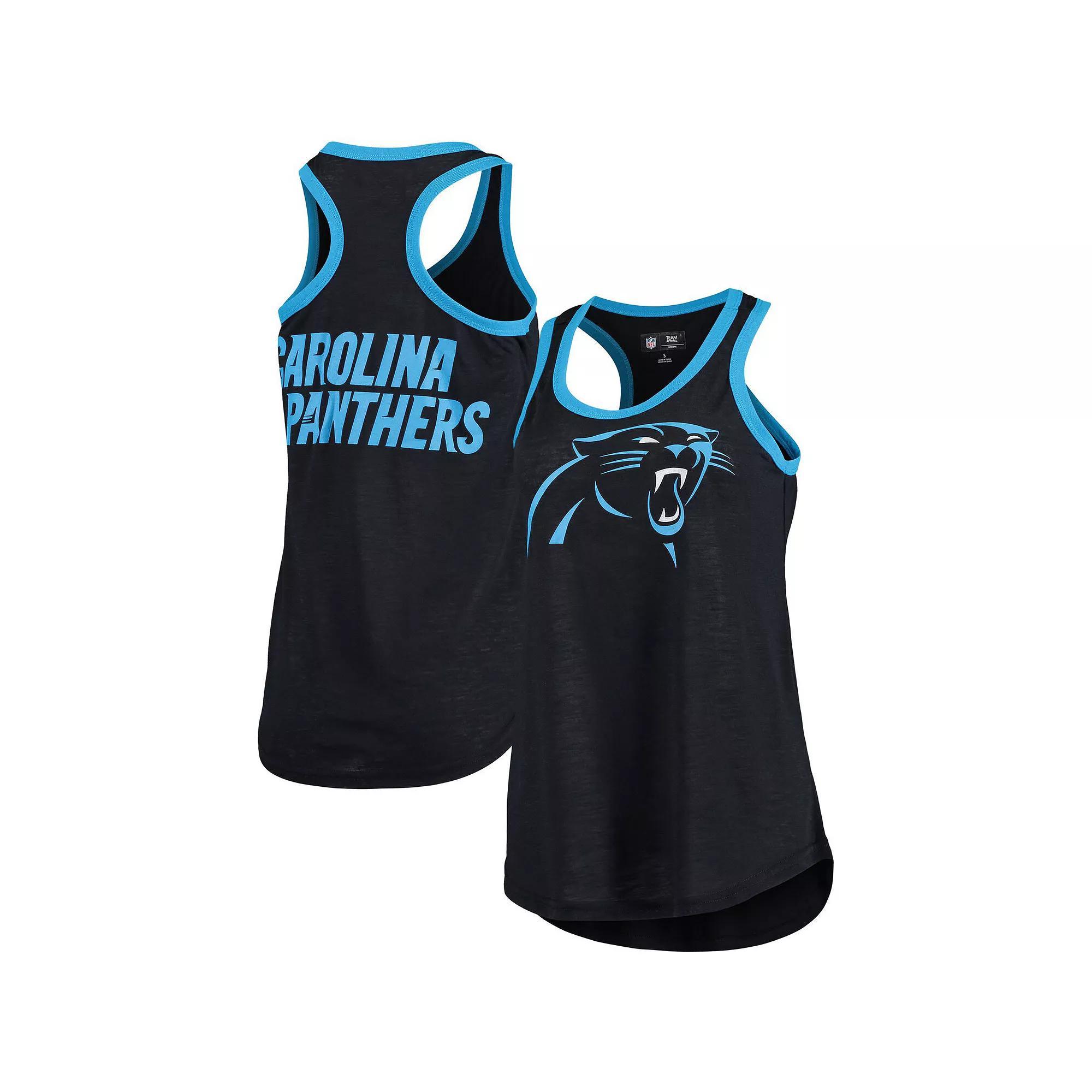 Women's G-III 4Her by Carl Banks Black Carolina Panthers Tater Tank Top, Size: Large Product Image