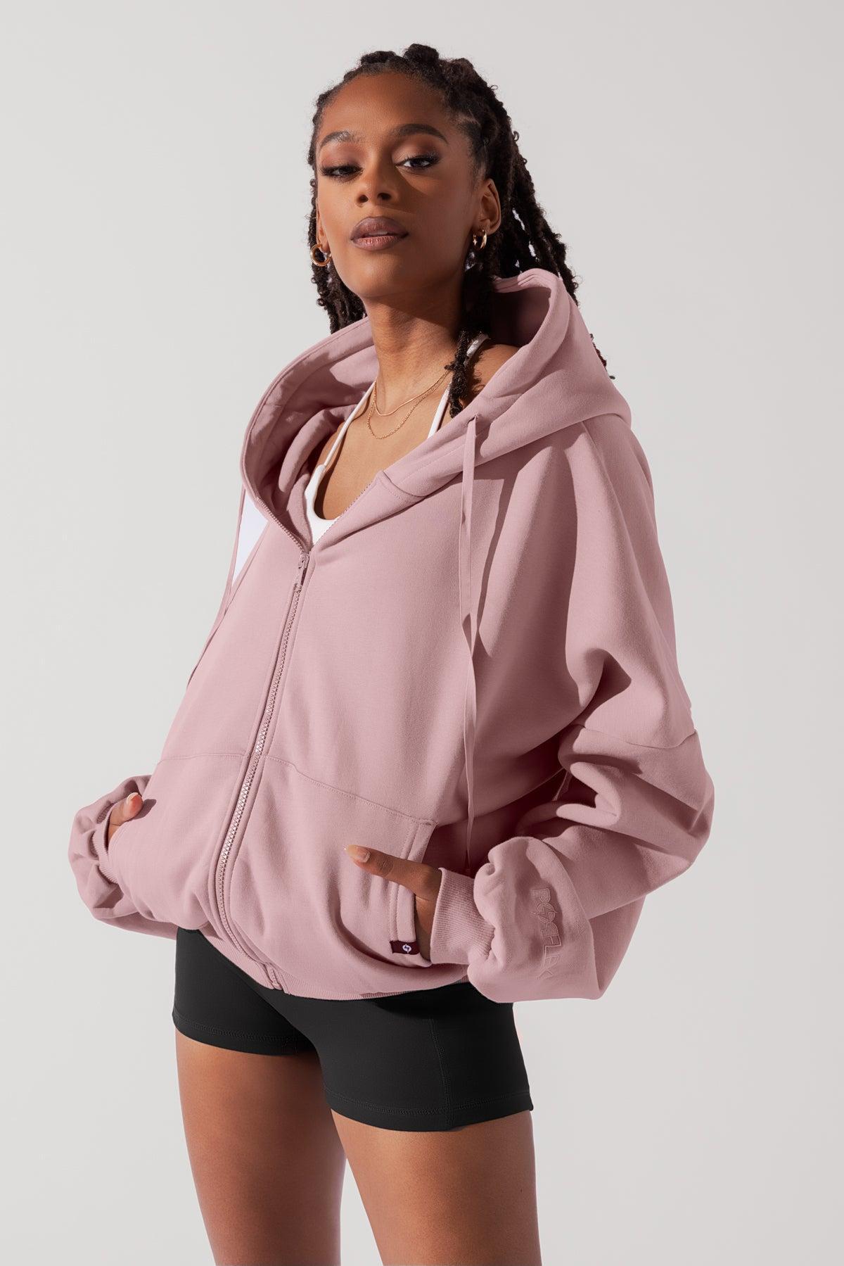 Zip Cloud Hoodie - White Product Image