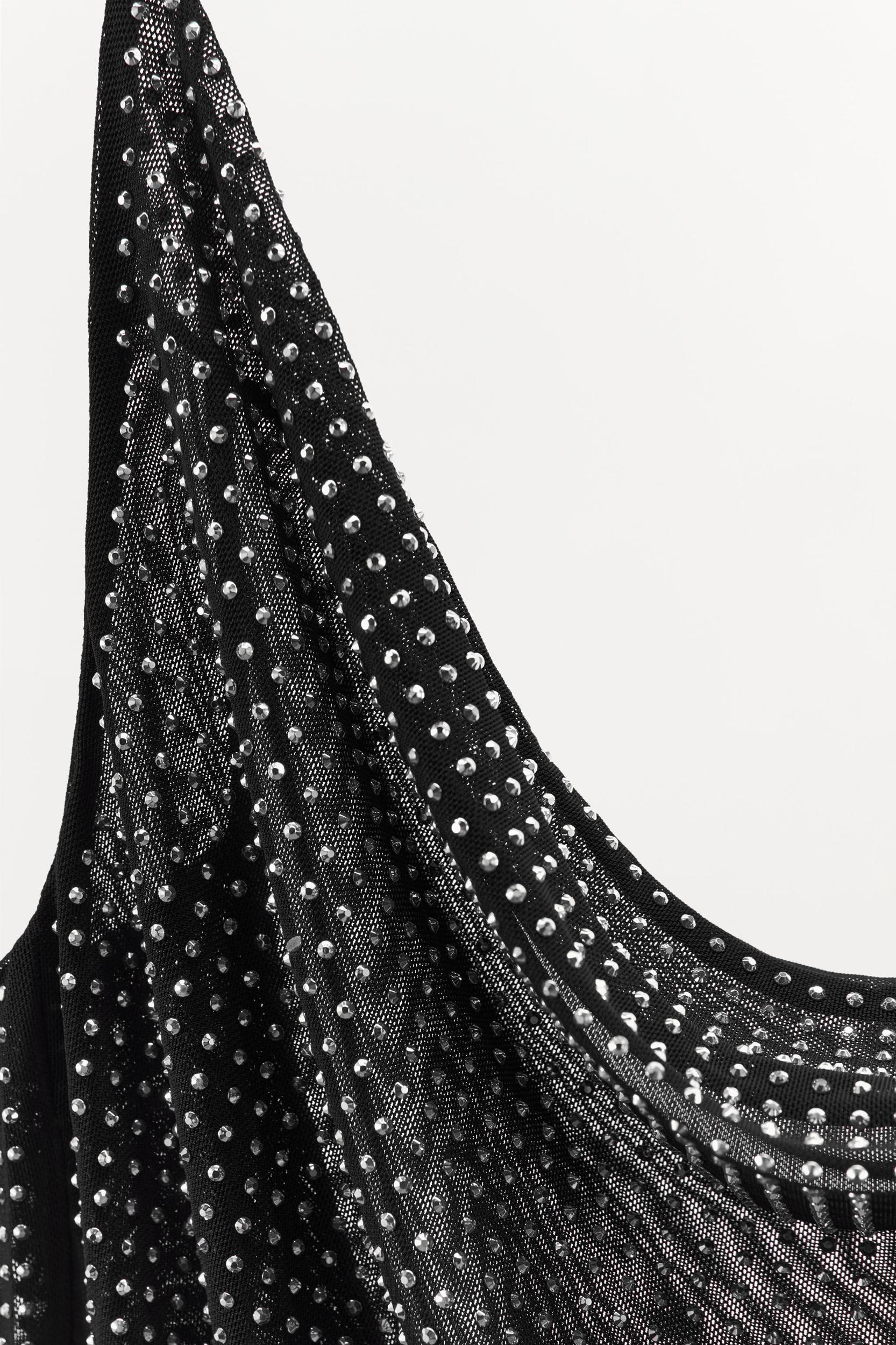 SHINY TULLE MINI DRESS Product Image