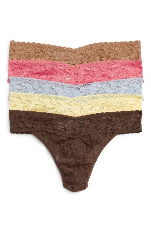 Hanky Panky Signature Original-Rise Thongs, Set of 5 Product Image
