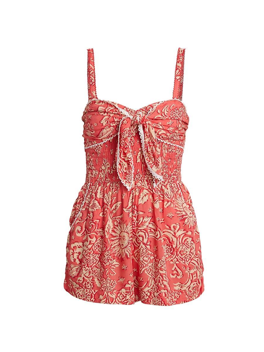 Womens Claudia Paisley Romper Product Image