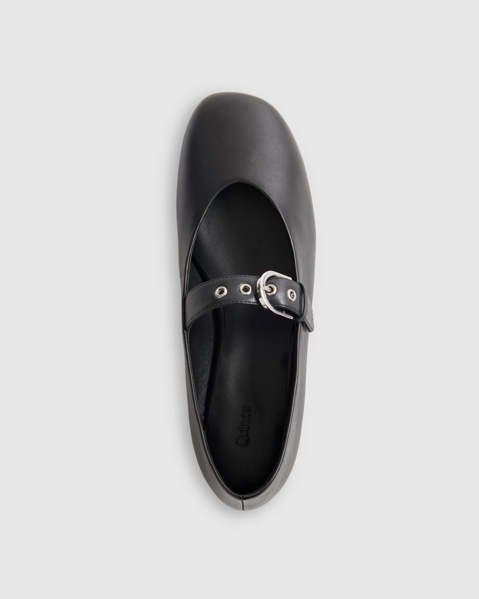 Quince | Women's Italian Leather Mary-Jane Flat Product Image