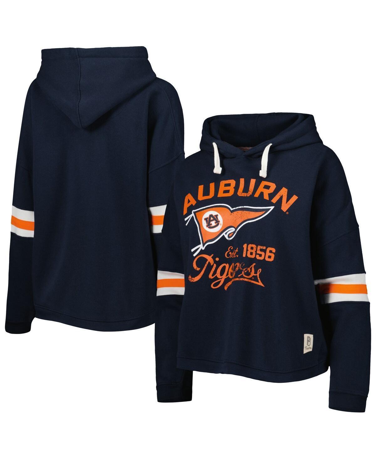 Women's Pressbox Navy Auburn Tigers Super Pennant Pullover Hoodie, Size: Small, Blue Product Image