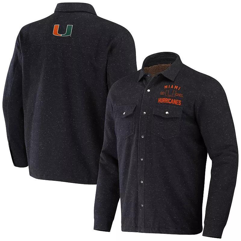 Men's NFL x Darius Rucker Collection by Fanatics Charcoal Green Bay Packers Shacket Full-Snap Jacket, Size: Small Product Image