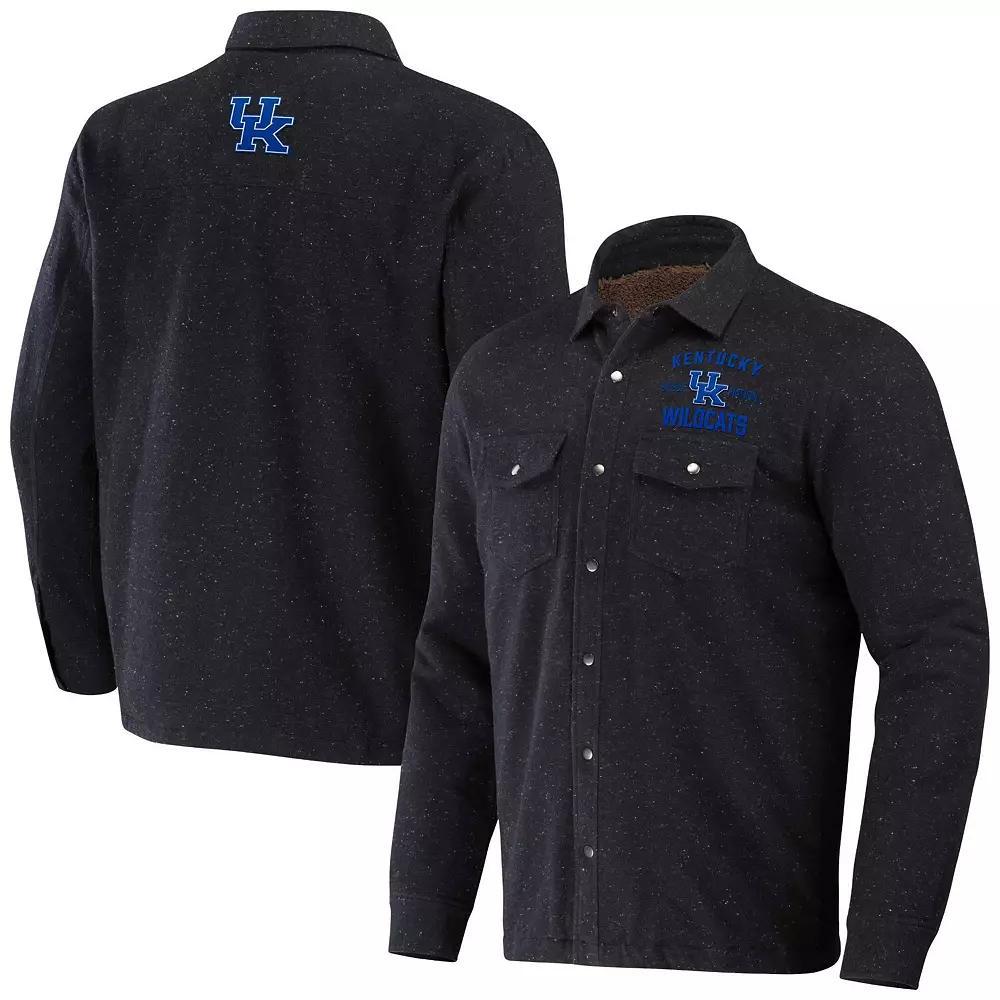 Men's NFL x Darius Rucker Collection by Fanatics Charcoal Green Bay Packers Shacket Full-Snap Jacket, Size: Small Product Image