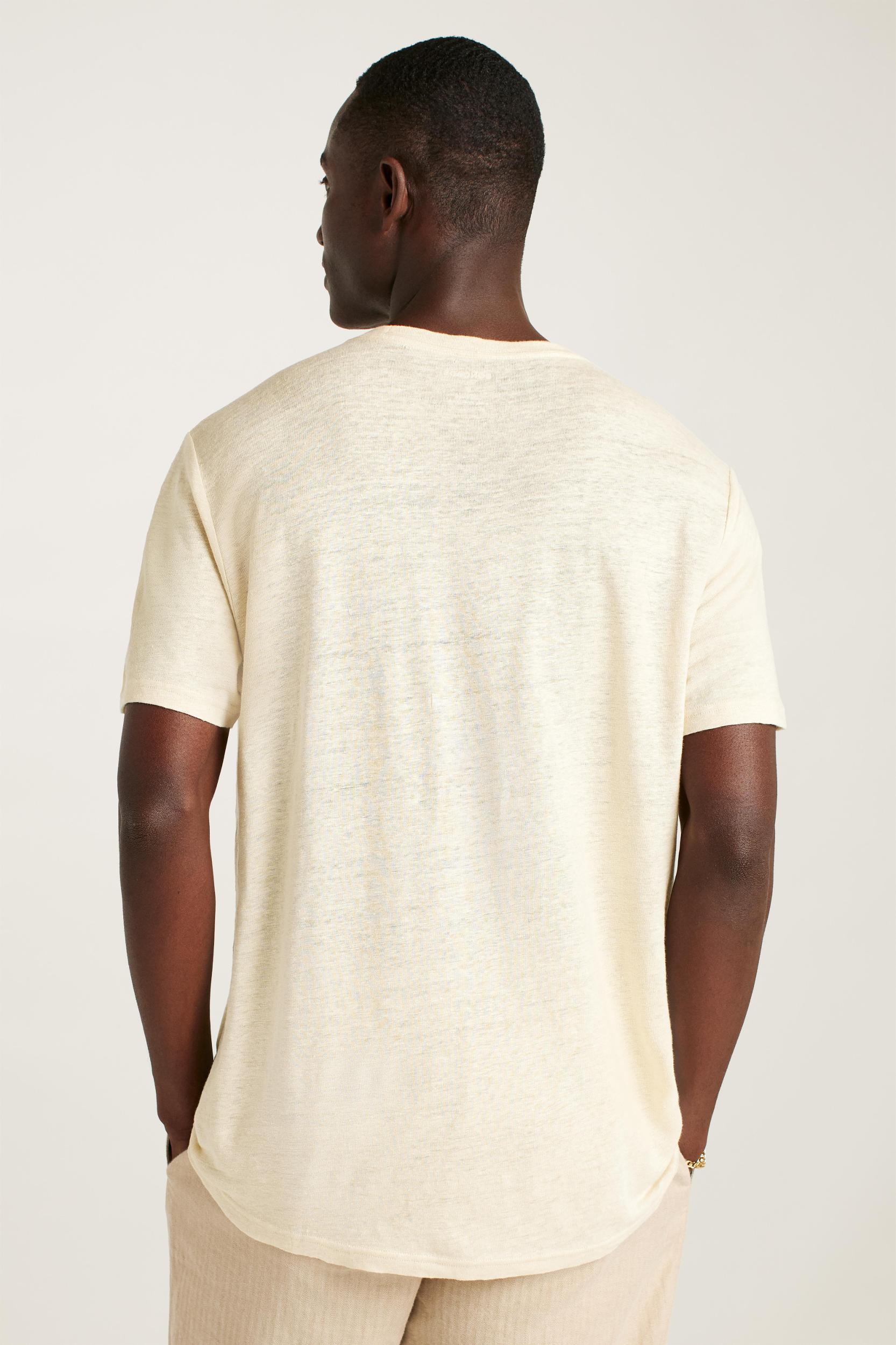 Linen Crew Neck Tee Product Image