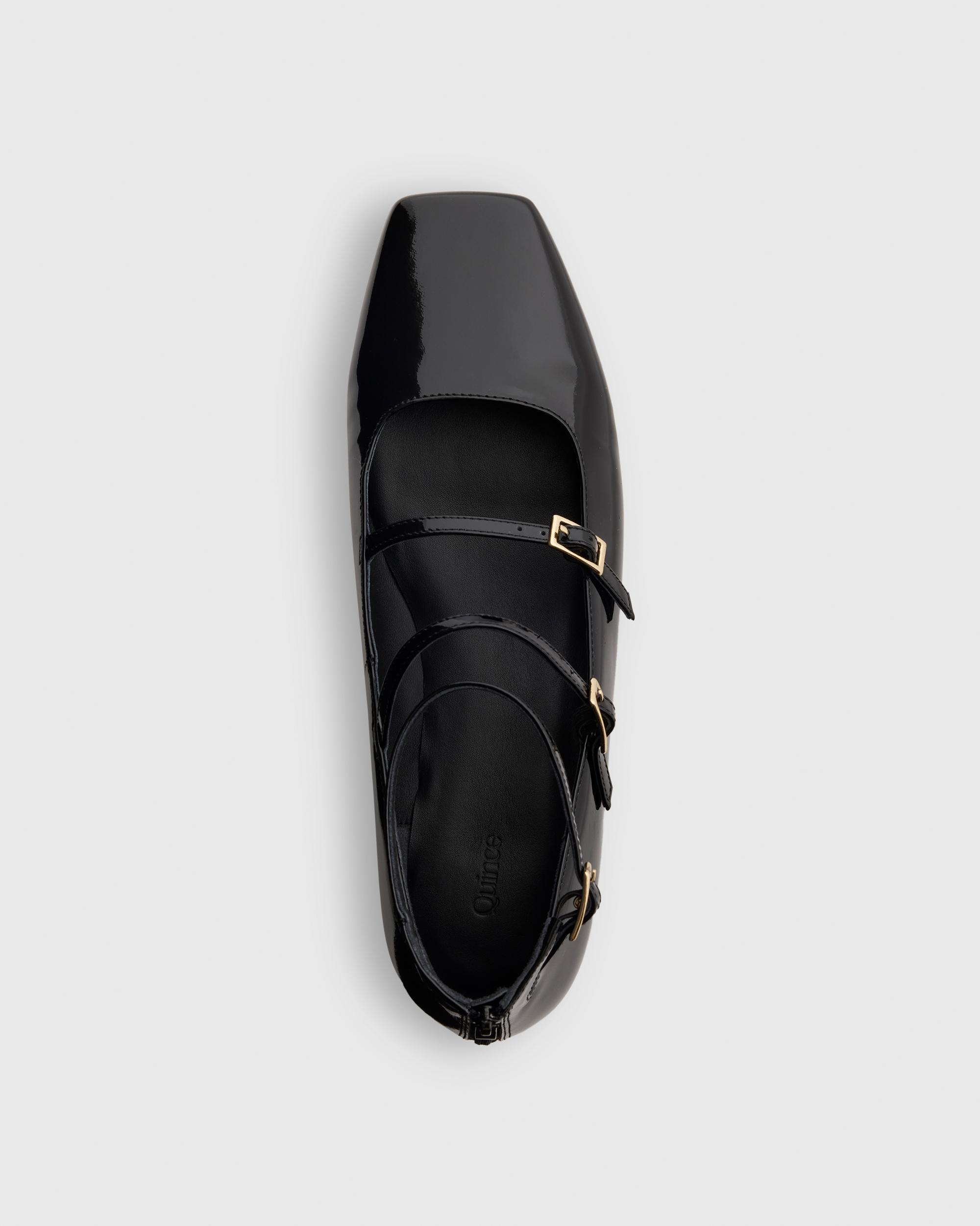 Quince | Women's Italian Leather Strappy Ballet Flat Product Image