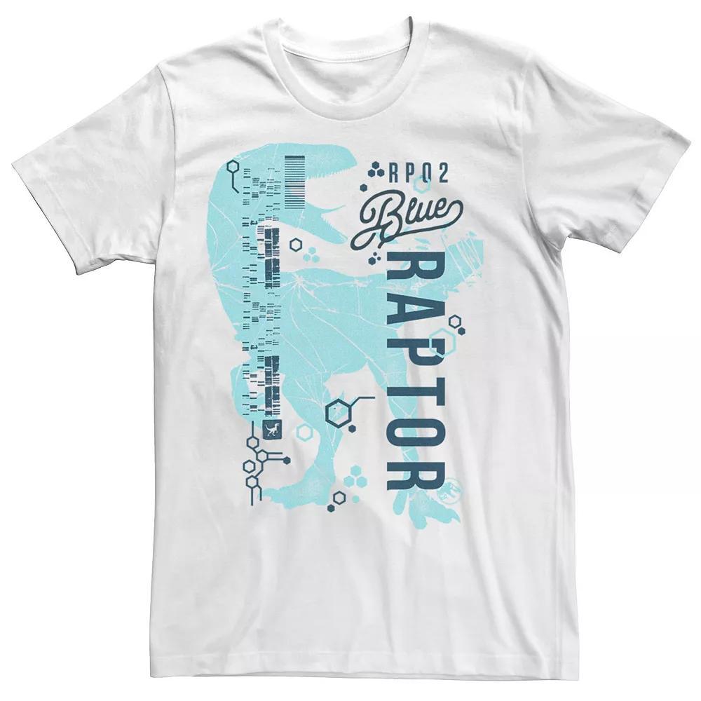 Men's Jurassic World Two Raptor DNA Code Tee, Size: 3XL, White Product Image