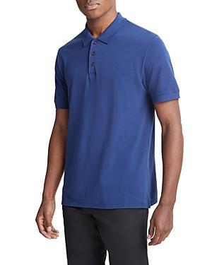 Mens Cotton Piqu Polo Shirt, Optic White, Size XS Vince Product Image