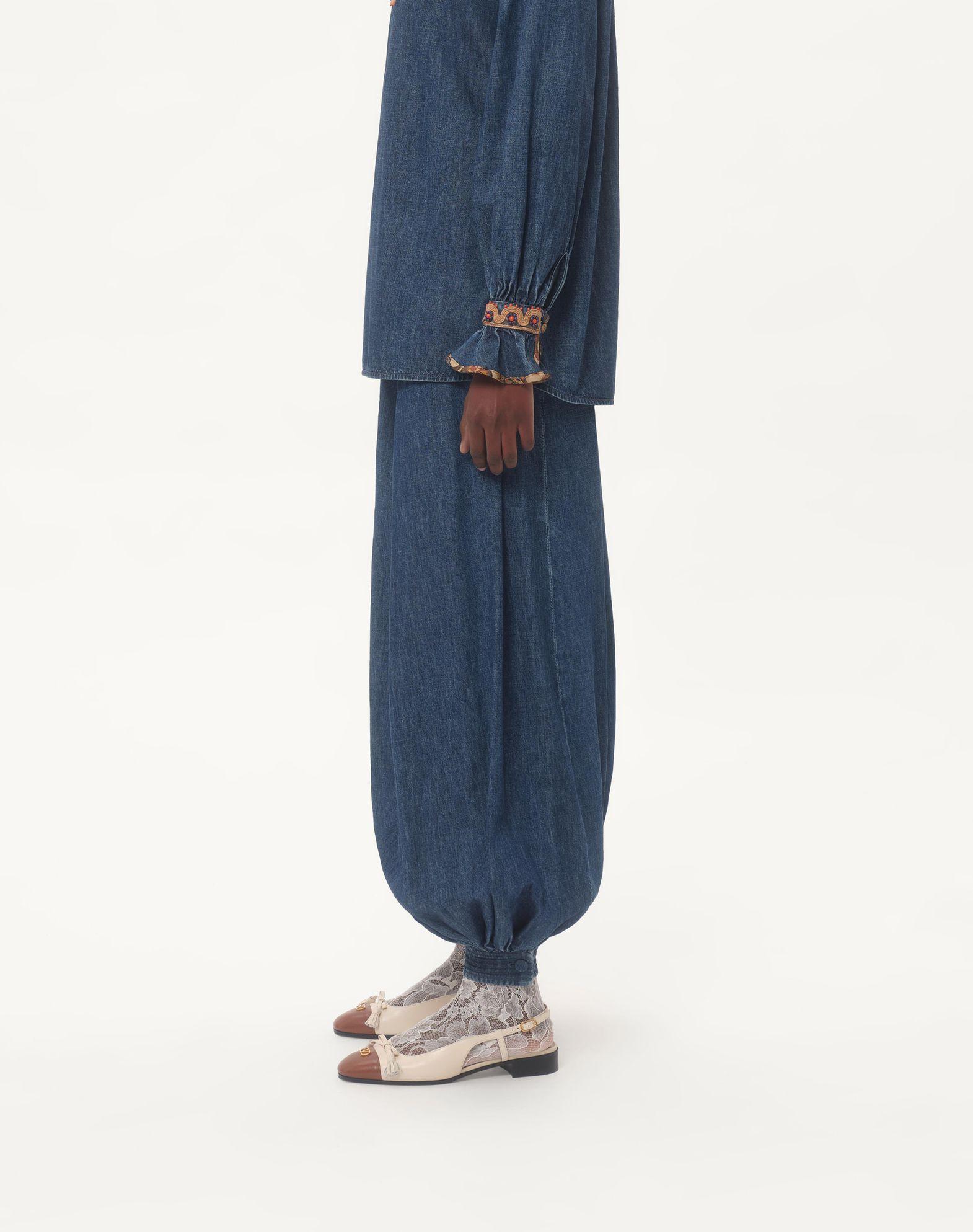 Chambray Denim Pants  Product Image