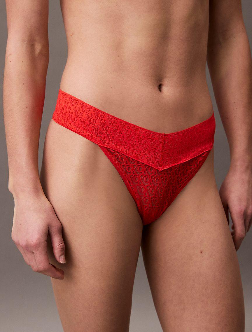Icon Logo Lace Thong Product Image