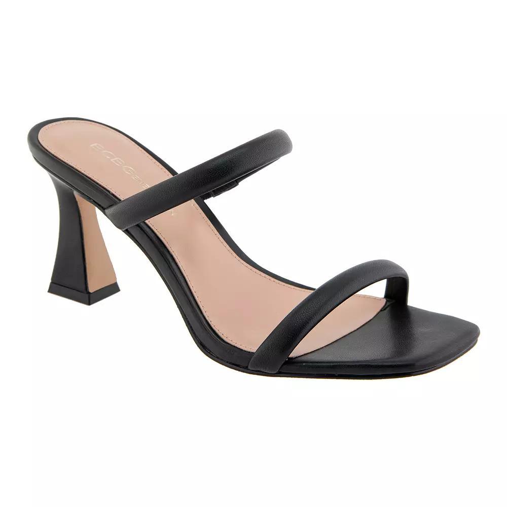 BCBGeneration Routa Women's Slip-On Block Heeled Sandals, Size: 11, Black Product Image