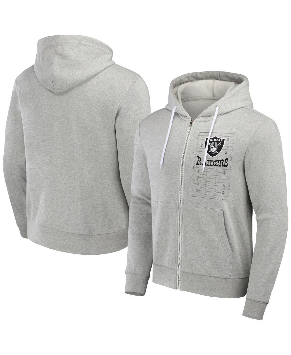 Men's NFL x Darius Rucker Collection by Fanatics Heather Gray Las Vegas Raiders Domestic Full-Zip Hoodie, Size: Large, Lvr Grey Product Image