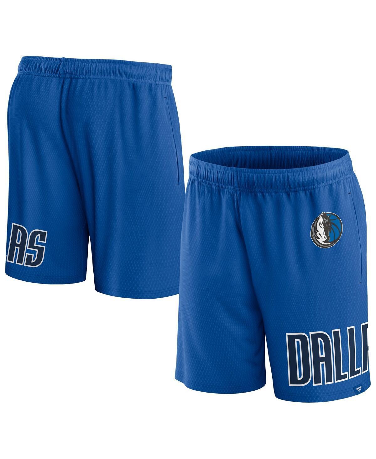 Men's Fanatics Branded Royal Dallas Mavericks Free Throw Mesh Shorts, Size: Small, Blue Product Image