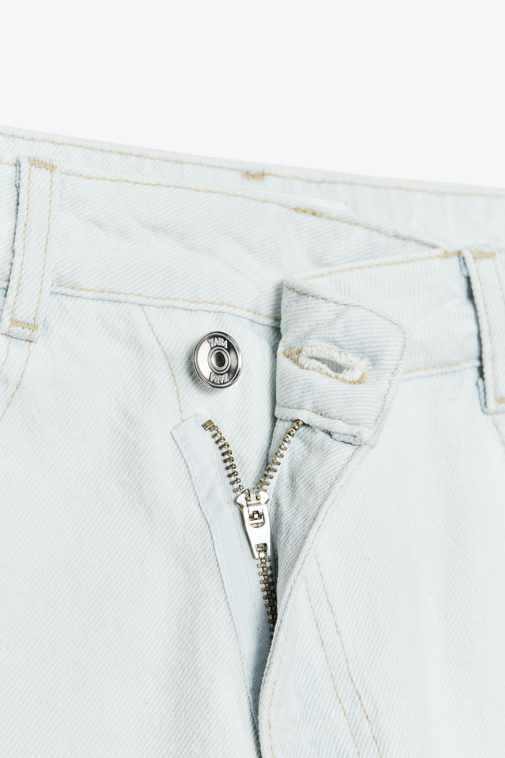 Z.09 STRAIGHT ANKLE HIGH WAIST CROSSOVER WAIST JEANS Product Image