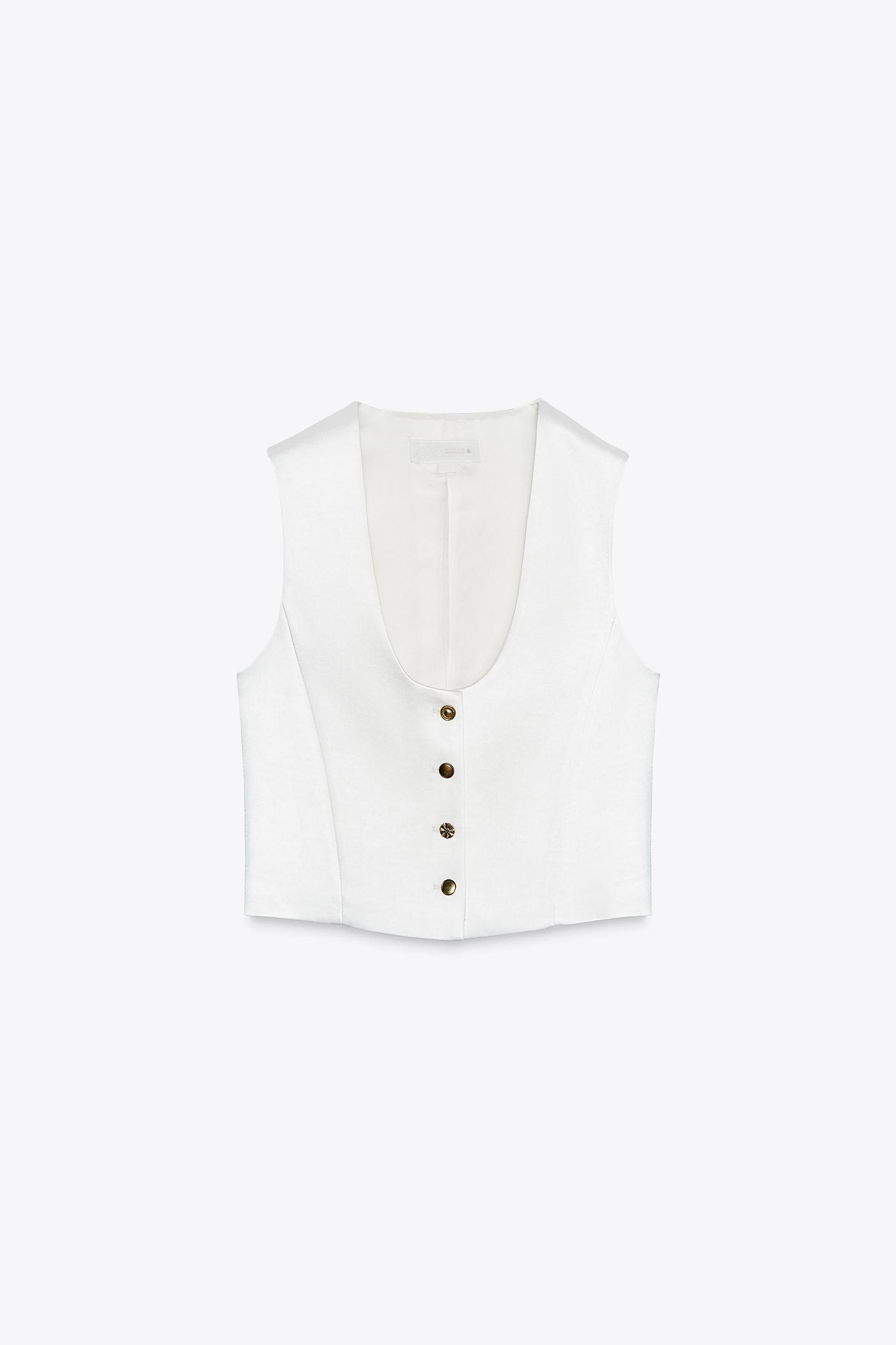 ZW COLLECTION SATIN VEST Product Image