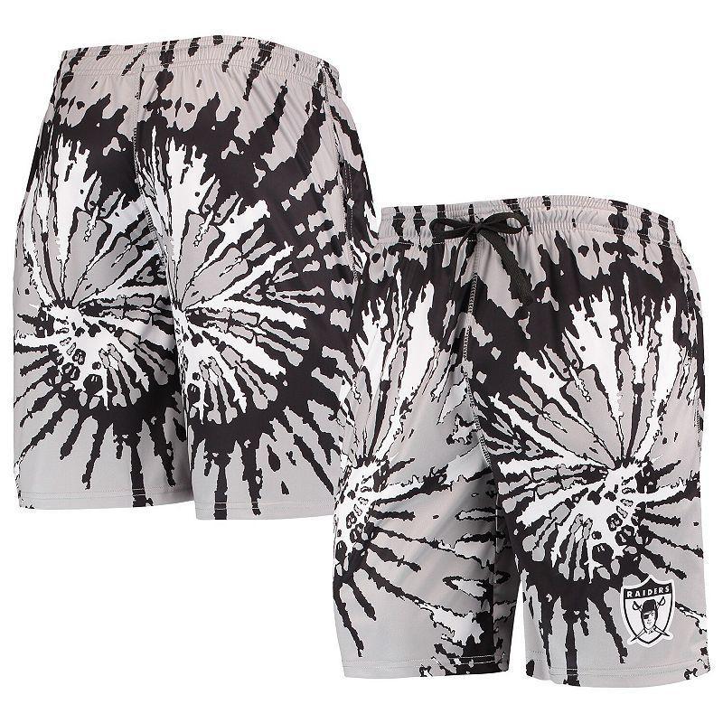 Mens FOCO Silver Las Vegas Raiders Retro Static Mesh Lounge Shorts Product Image