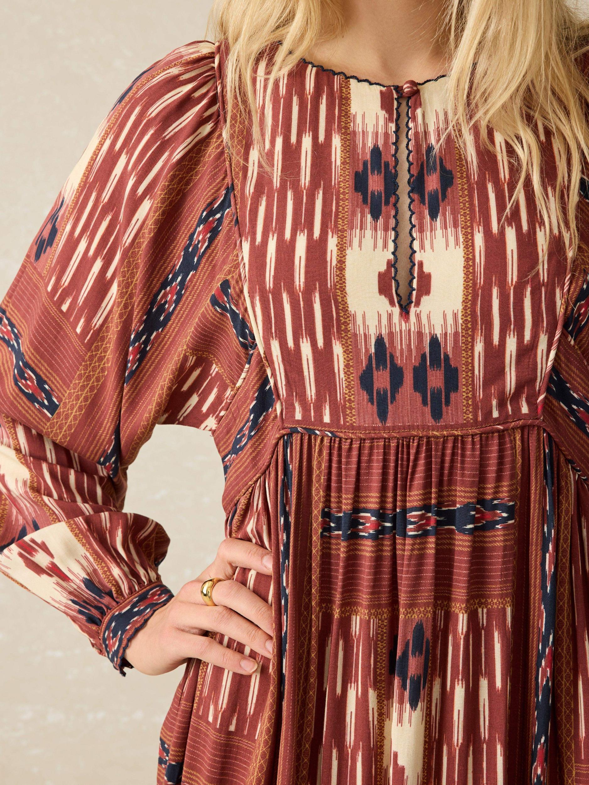 Stevie Dress - Issa Patchwork Ikat Female Product Image