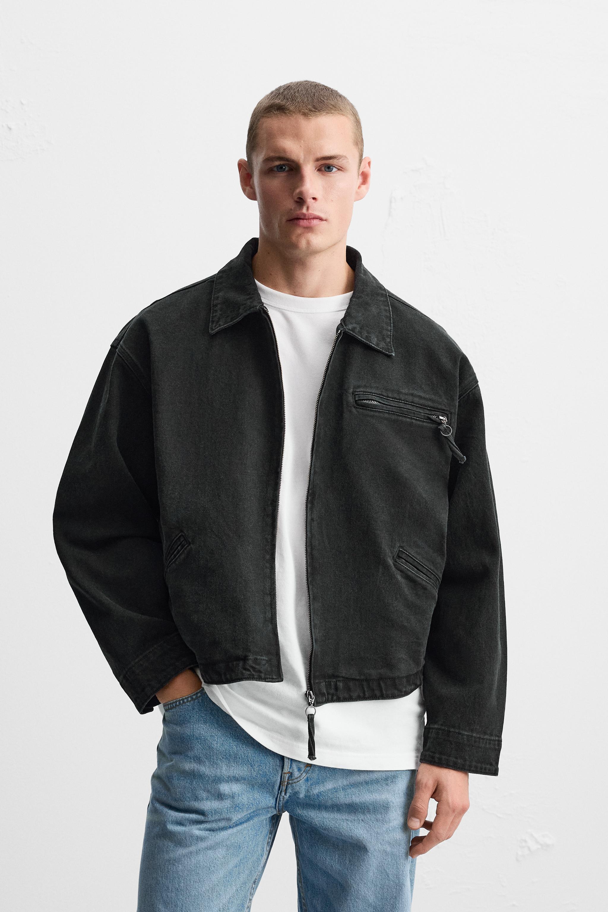 BOXY FIT DENIM JACKET Product Image
