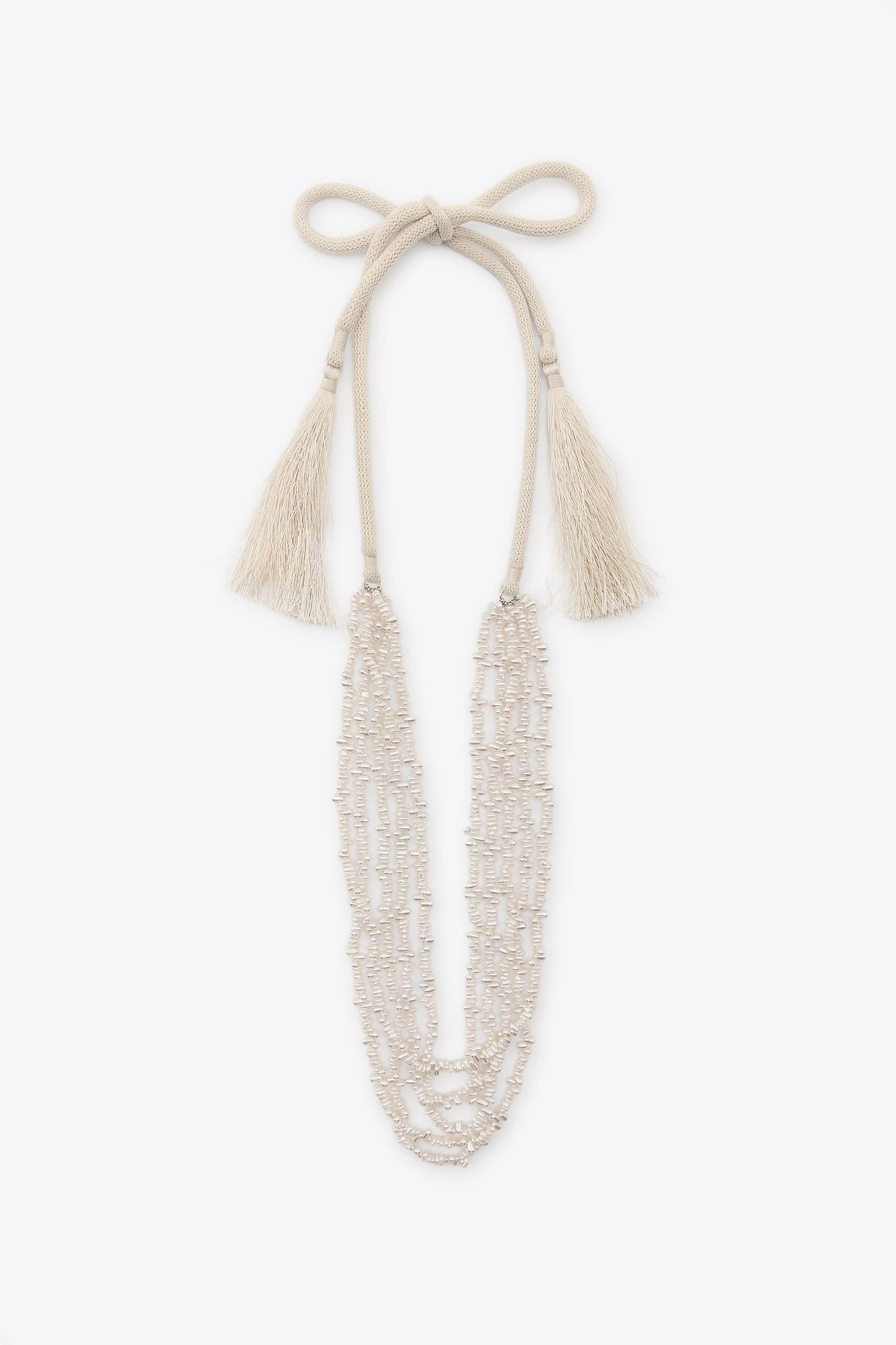 2-PACK OF BEADED PEARL NECKLACES Product Image