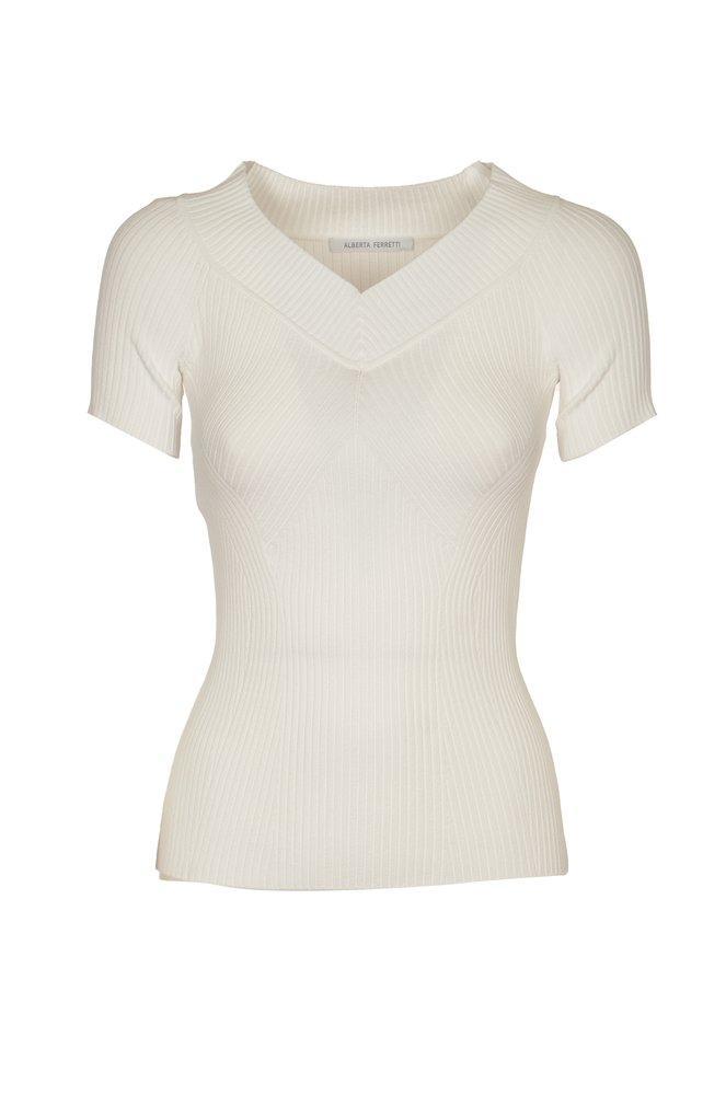 ALBERTA FERRETTI V In White Product Image