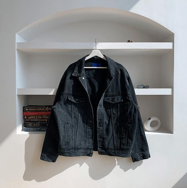 RT No. 4169 WASHED BLACK DENIM JK Product Image