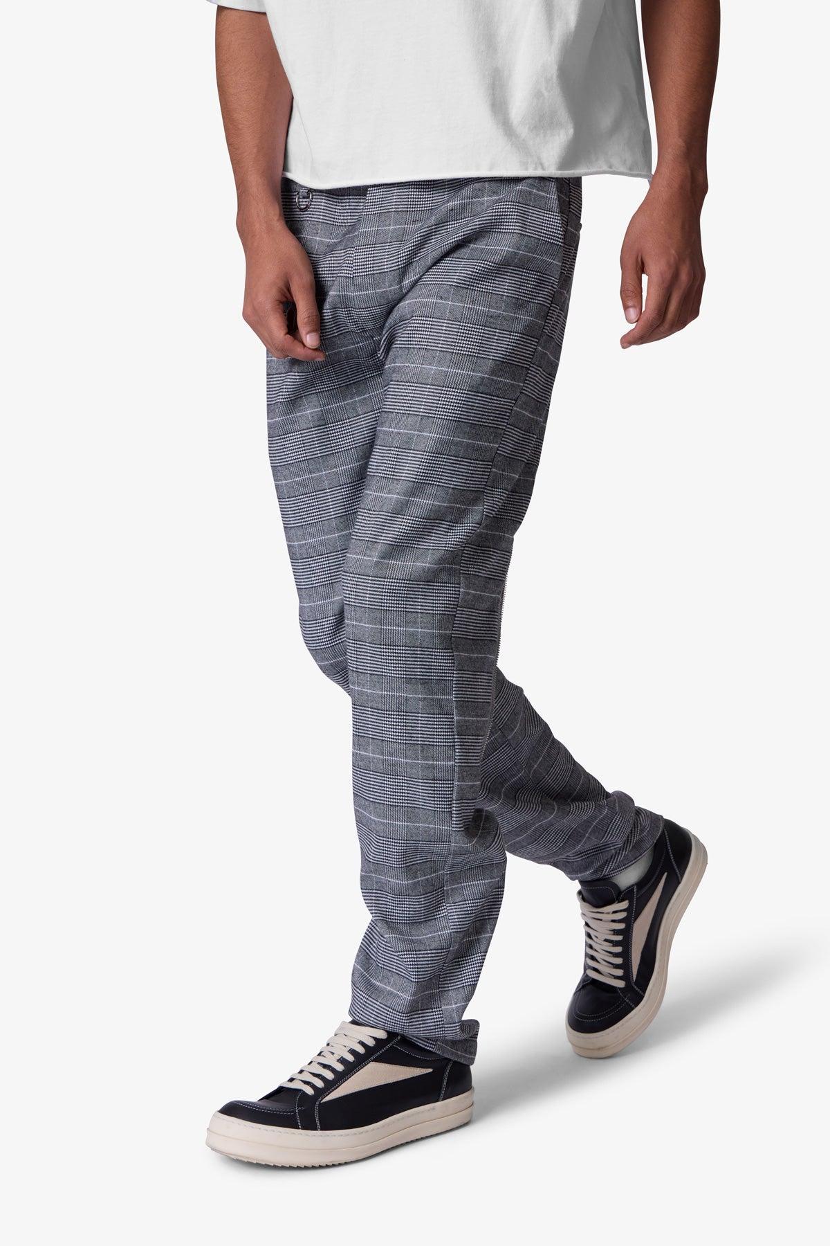 Punk Zip Trouser Pants - Black/Grey Product Image