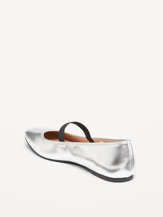 Mary Jane Square-Toe Ballet Flats Product Image