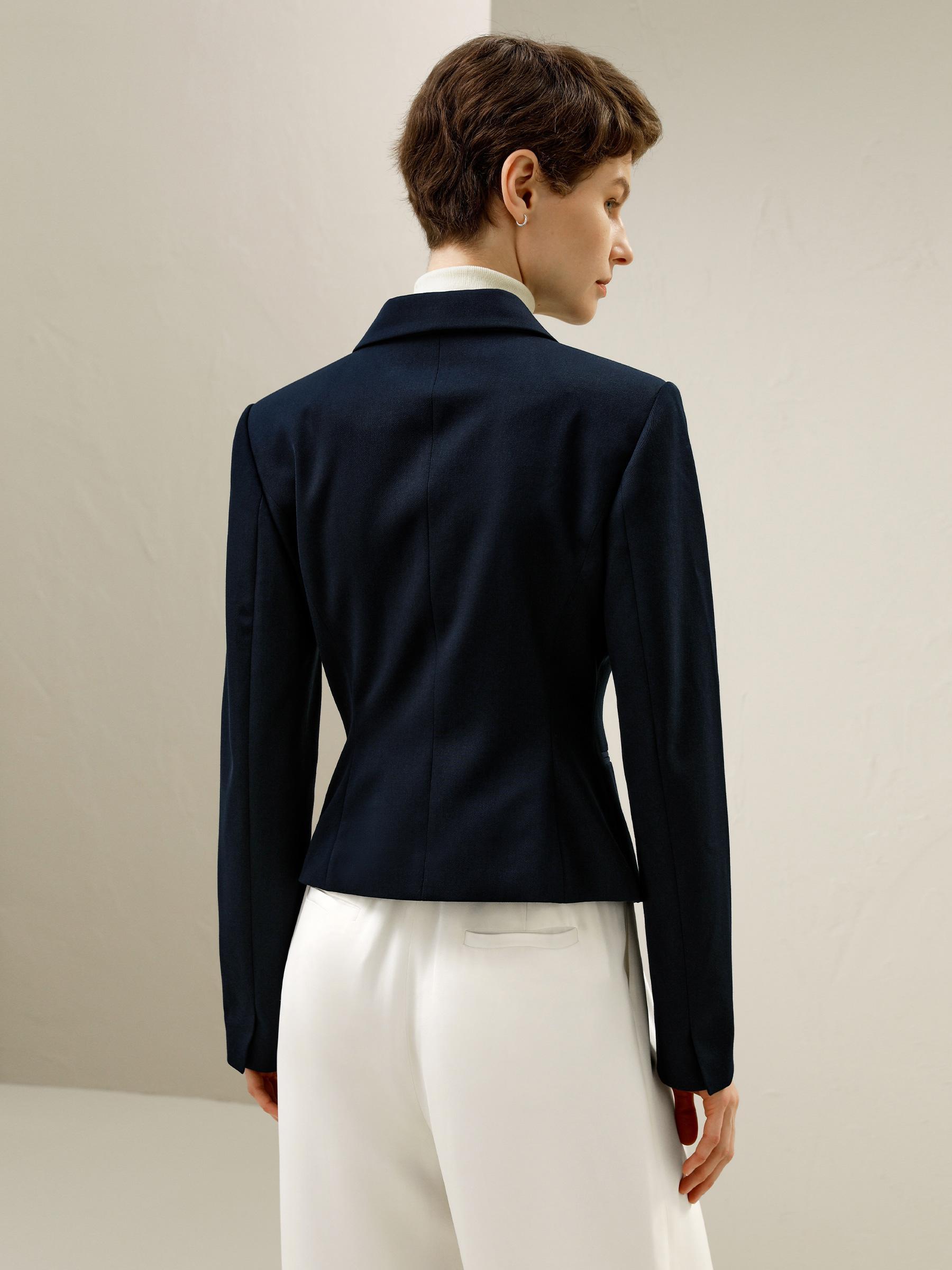 Tailored Double-Breasted Blazer Product Image