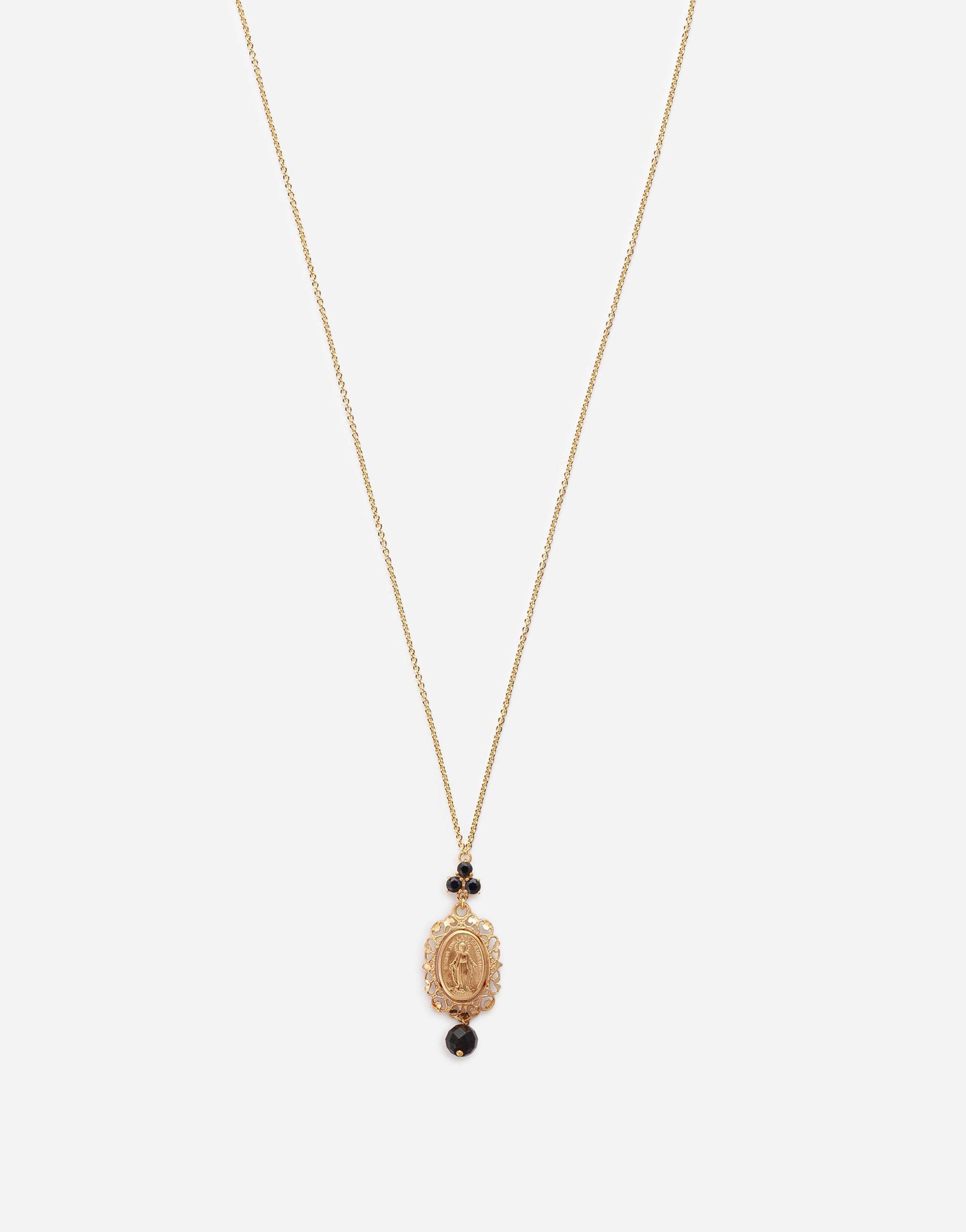 DOLCE & GABBANA Sicily Pendant With Medal On Yellow Gold Chain Gold Female Onesize Product Image