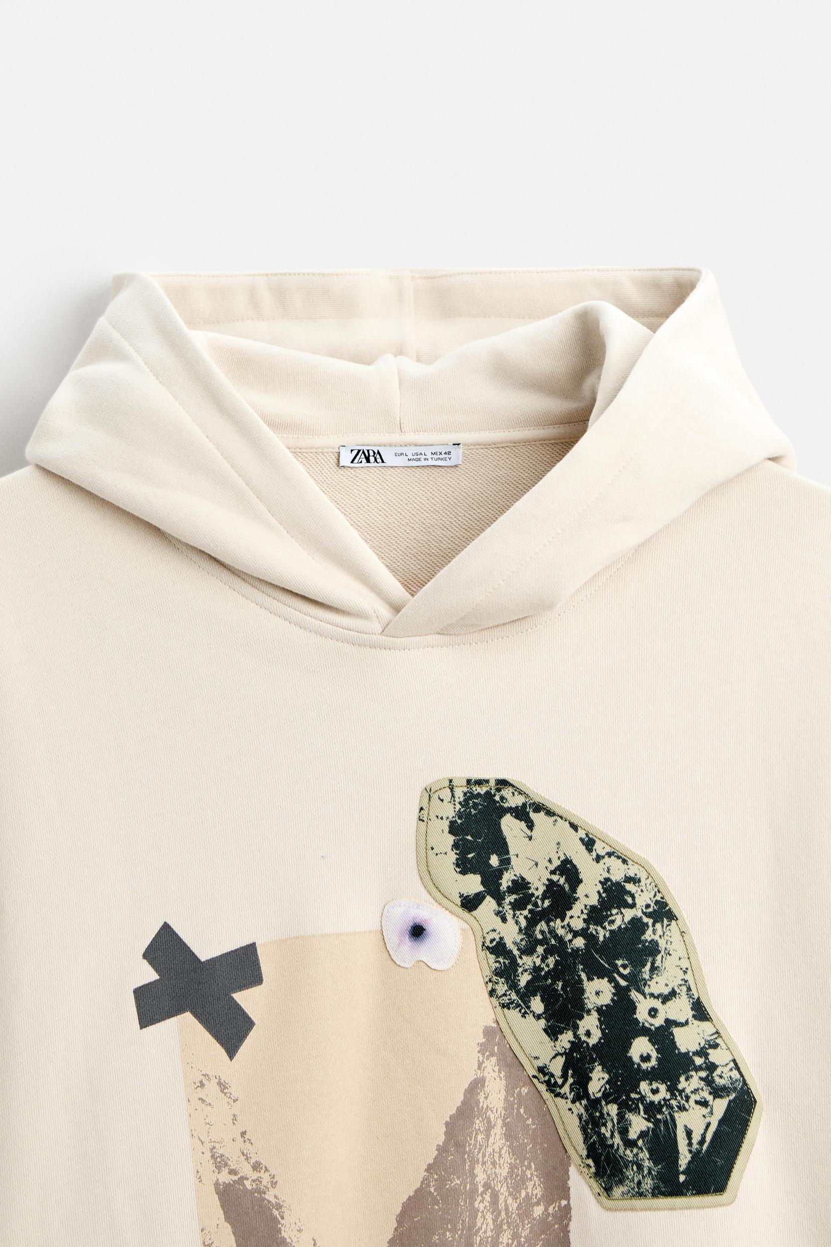 MATCHING PATCHES HOODIE SWEATSHIRT Product Image