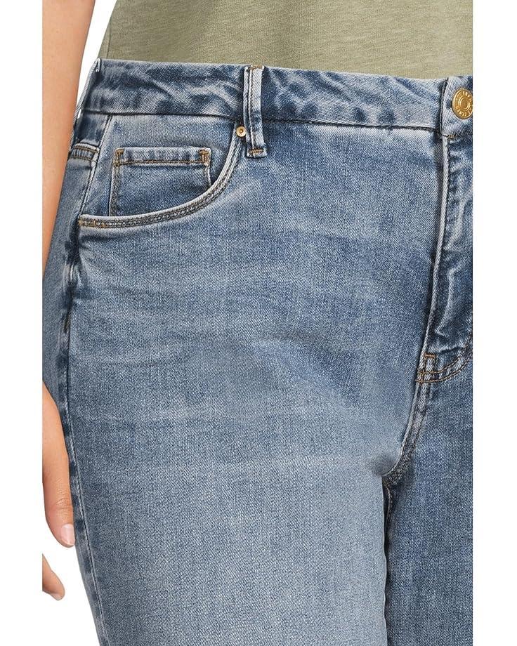 Plus Size Meg High Rise Fab Ab Wide Leg Raw Hem Product Image
