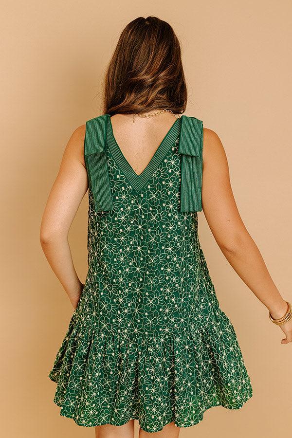 Chasing Wanderlust Floral Embroidered Mini Dress Product Image