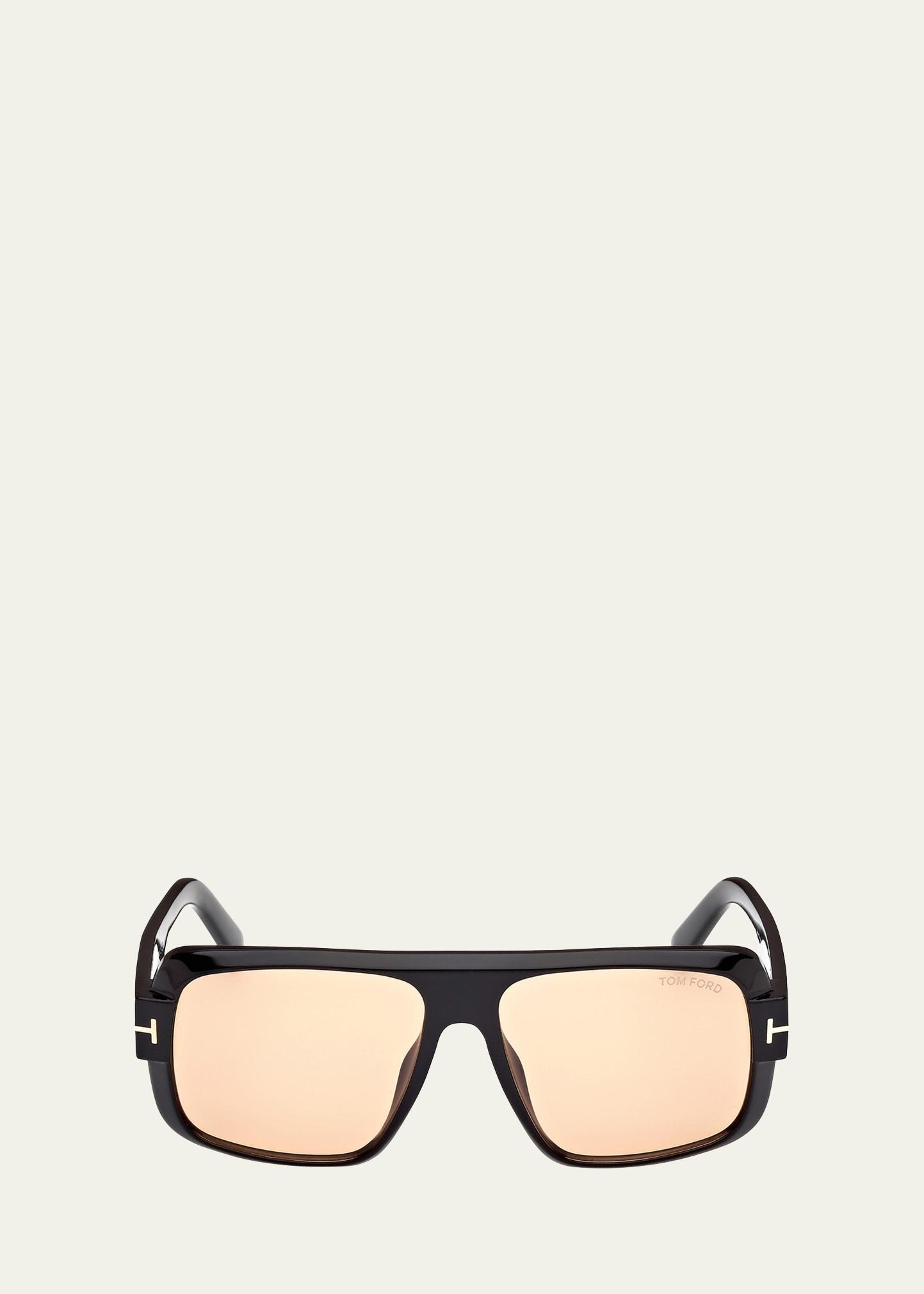 Mens Turner Acetate Rectangle Sunglasses Product Image