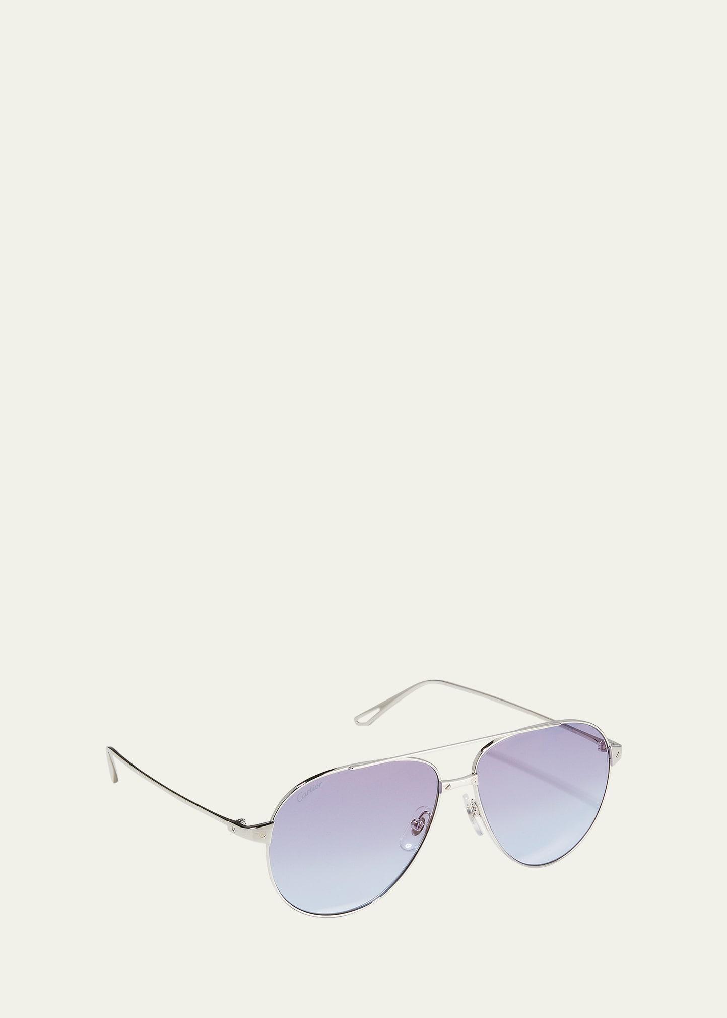 Womens Santos De Cartier 59MM Pilot Sunglasses Product Image