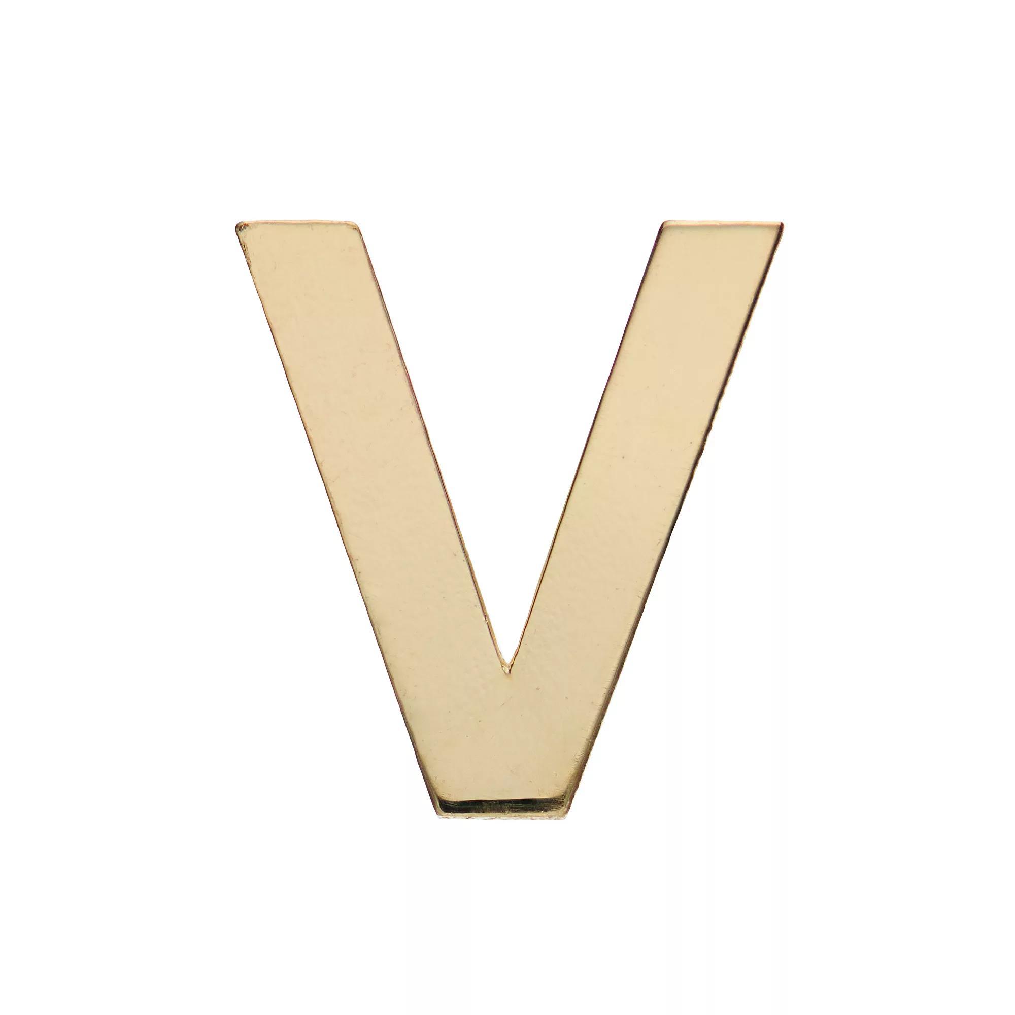 Au Naturale 14k Gold Initial Single Stud Earring, Women's Product Image