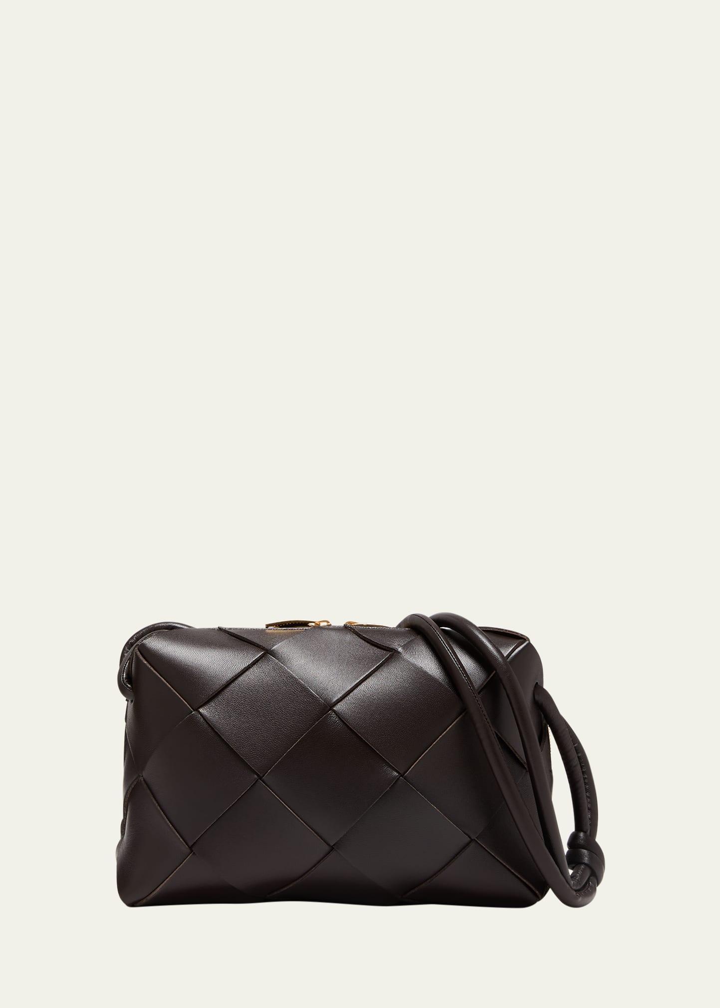 Womens Small Cassette Intreccio Leather Camera Bag Product Image