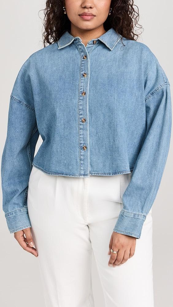 Favorite Daughter The Ex Boyfriend Crop Shirt | Shopbop Product Image