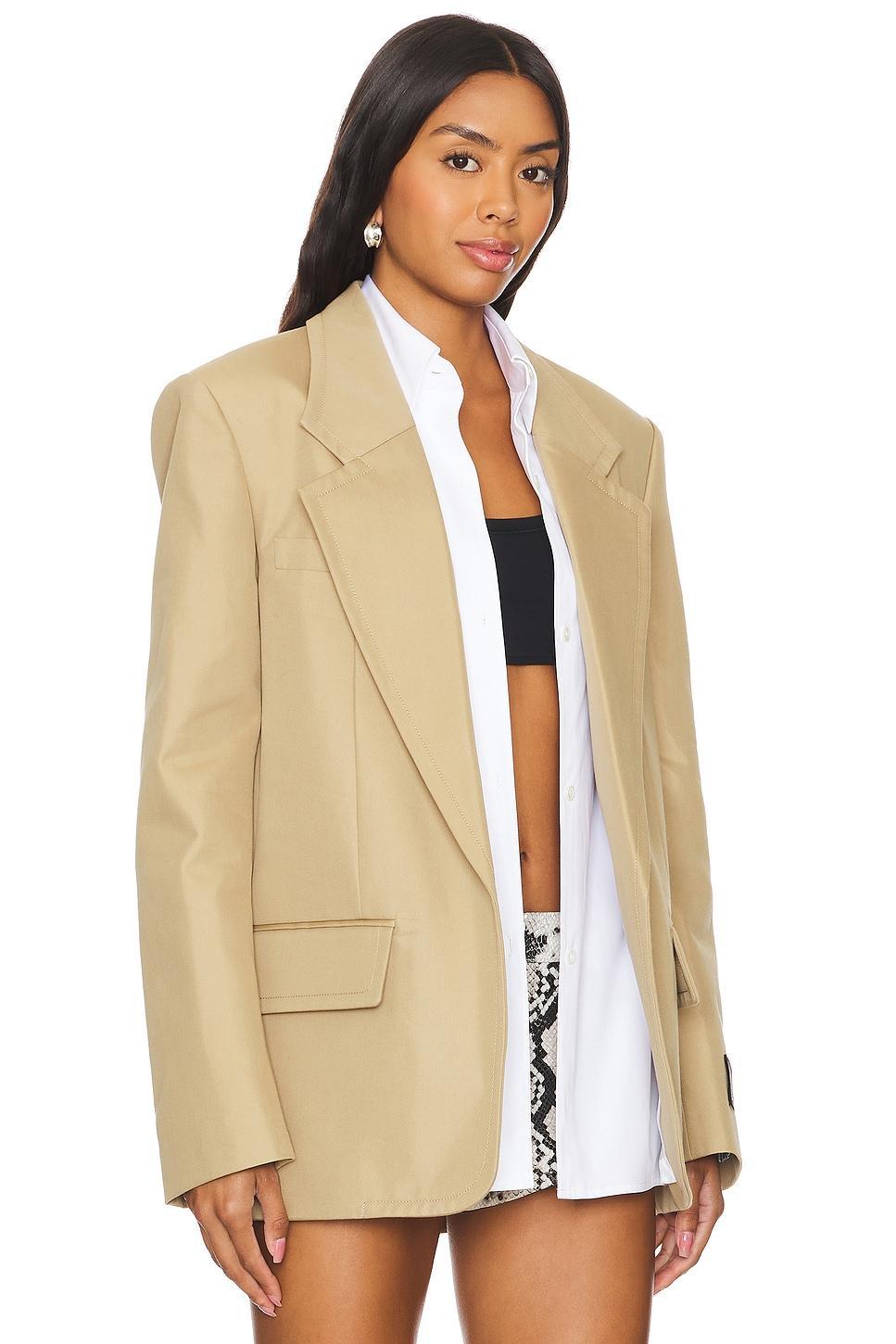 Prestyled Oversized Boxy Blazer W/ Poplin Dickie Product Image
