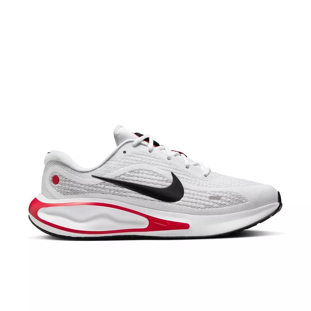Nike Journey Run Men's Road Running Shoes, Size: 15, White Black Red Product Image