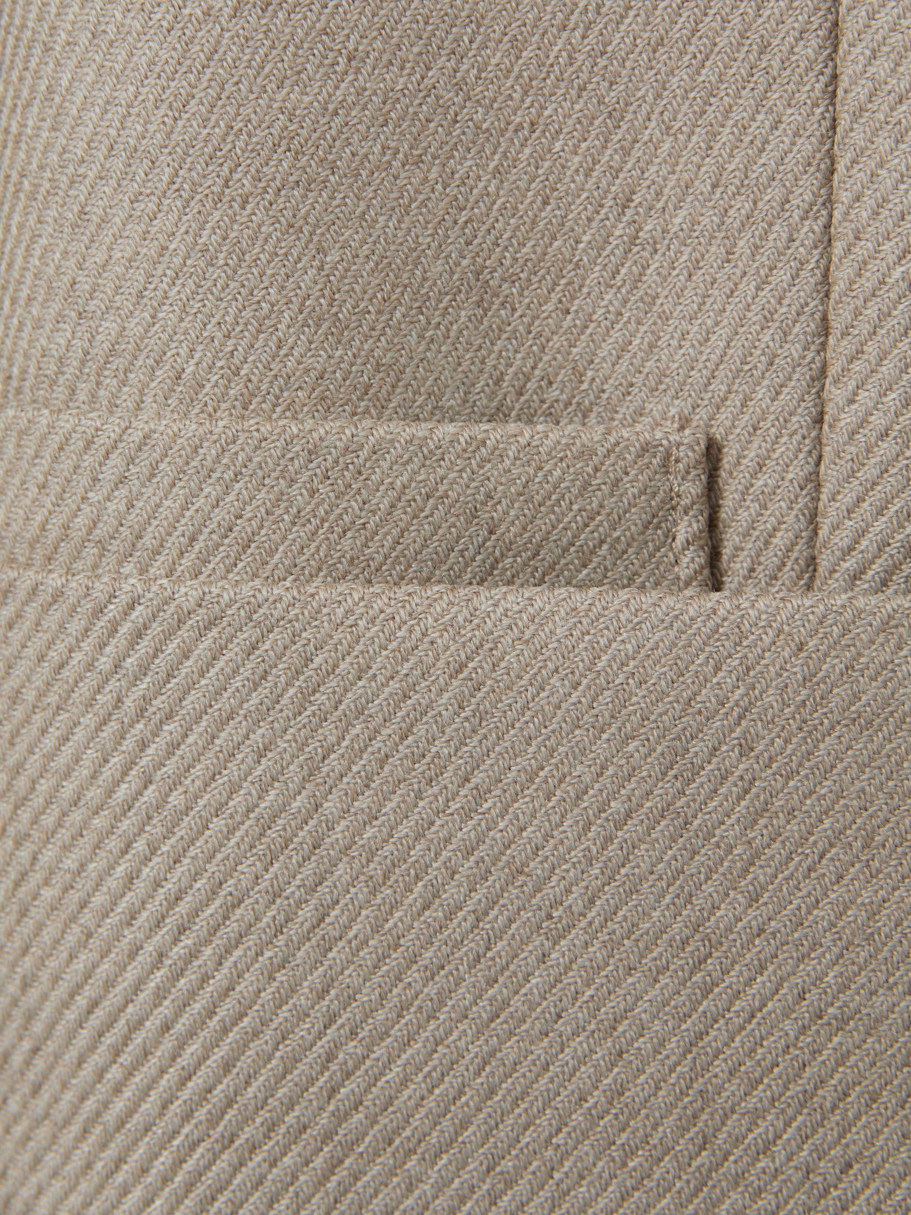 Wool Blend Double Breasted Blazer in Neutral Product Image